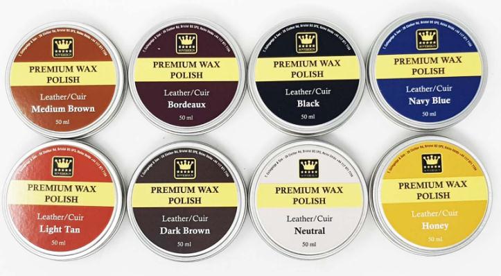 .....Sovereign Premium Wax Polish 50ml Tin (pack 12) - Tarrago Shoe Care/Leather Care