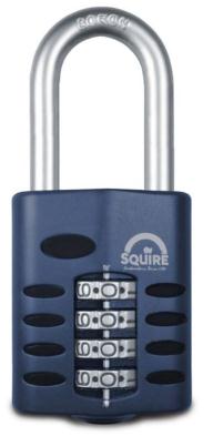 ******Squire CP50/1.5 - Weather Resistant 50mm Combination Padlock - 4 wheel - Long Shackle 1.5 - Locks & Security Products/Padlocks & Hasps