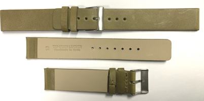 C101 Green Birmania Arizona Plain Leather Hand Made Watch Strap - Watch Straps/Luxury Hand Made