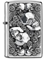 Zippo 2005891 SKULL AND ROSES - Zippo/Zippo Lighters