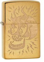 Zippo 60005117 204B-077321 Tattoo Skull Design - Zippo/Zippo Lighters