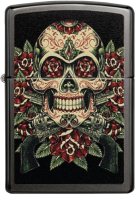 Zippo 60004789 28378-072924 Skull Roses Design - Zippo/Zippo Lighters