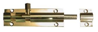 Straight Door Bolt Brass