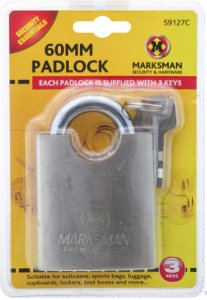 60mm Marksman Beam Blade Padlock 59127C