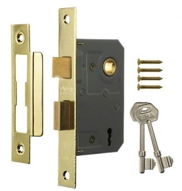 473-32 Era 3 Lever Sash Lock 2.5 Brass - Locks & Security Products/Mortice Locks