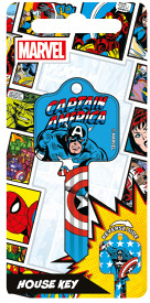 Hook 4310 F694 Capatin America Retro Marvel UL2 Fun Keys - Keys/Licenced Fun Keys