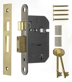 202-32 Era Viscount 5 Lever Sashlock 2.1/2 Visi Pack Polished Brass