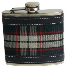 .....X58250 5oz Hip Flask Black Watch Tartan