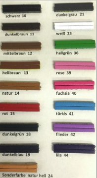 ..........Mixed Pack (20 pair) 120cm Kip Leather laces Assorted Colours - Shoe Care Products/Shoe String Laces