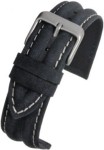 WR913 Blue Double Ridge Profile Water Resistant Watch Strap