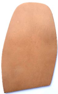 ***Gruben Oak Bark Leather 1/2 Soles PLAIN 5.5mm (10 Pair) - Shoe Repair Materials/Leather Soles
