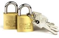 BPL222 Brass Padlock Visi Pack Burg Wachter (2 x 20mm padlocks) - Locks & Security Products/Padlocks & Hasps