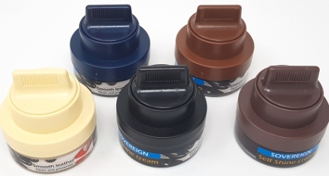 Sovereign Self Shine Cream Jars 50ml - Promotional Pack offer (45 assorted creams) - Sovereign Shoe Care/Shoe Creams