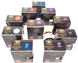 Sovereign Tradition Leather Suede & Nubuck Penetrating Dye 40ml Promotional Pack offer (42 assorted dyes) - Tarrago Shoe Care/Dyes