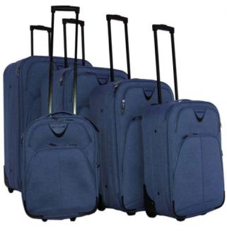 ***JB10091 Twill Navy Blue Luggage Set (5 Piece) - Leather Goods & Bags/Luggage