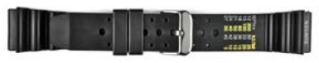 9050 Black Heavy Divers Strap - Watch Straps/Rubber & Silicone