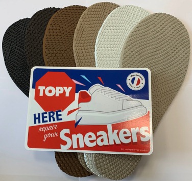 Topy Croco Full Soles 4mm XL 37cm - 14.1/2 (pair)