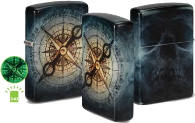 Zippo 60006593 48562 Compass Ghost Design