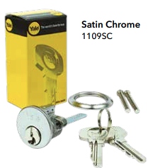 ******Yale 1109CS Rim Cylinder Satin Chrome Boxed - Locks & Security Products/Rim Cylinder Locks