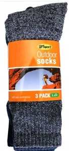 Grisport Outdoor Hiking Socks (pack 3 pair) - Leather Goods & Bags/Gloves & Socks