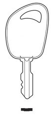 Hook 4348 XC292 - D1098JD TRACTOR MOWER KEY John Deere - Keys/Cylinder Keys- General