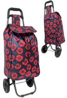 JBST06 Poppy Shopping Trolley 56cm x 31cm x 22cm