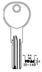 Hook 4359 iS-14D Iseo Dimple Blank - Keys/Dimple Keys