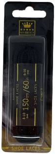 Sovereign Trekking Laces 150cm Black Blister Pack (10 pair) - Sovereign Shoe Care/Laces