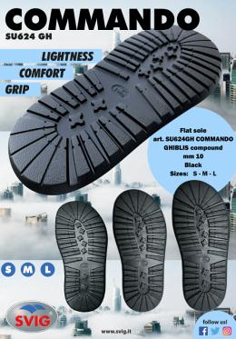 Svig 624 Black Flat Commando Ghiblis 10mm Unit (pair) SU624 - Shoe Repair Materials/Units & Full Soles