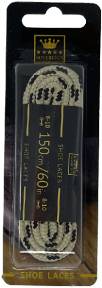 Sovereign Trekking Laces 150cm Beige/Black Blister Pack (10 pair) - Sovereign Shoe Care/Laces