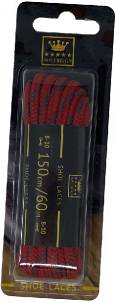 Sovereign Trekking Laces 150cm Red/Grey Blister Pack (10 pair) - Sovereign Shoe Care/Laces