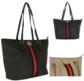 *JBFB424 Nicole Brown Tote Bag - Leather Goods & Bags/Holdalls & Bags
