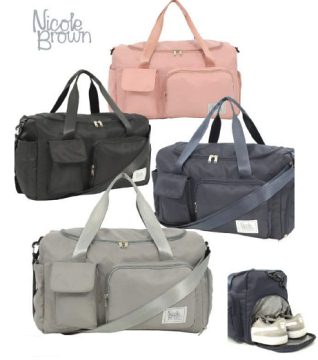 ***JBSH007 Nicole Brown Holdall 54 x 47 x 51cm - Leather Goods & Bags/Holdalls & Bags