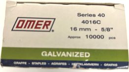 Omer 4016 40 16mm for Atro 93 Staples (10,000)