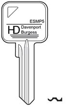 Hook 6081 H0690S - ESMP5 MP5 EUROSPEC HD - Keys/Cylinder Keys- General