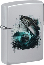 Zippo 46069 250 Fish and Boat Design 60007022 - Zippo/Zippo Lighters New for 2024