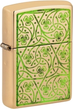 Zippo 48806 254B Clover Leaves Design 60006807 - Zippo/Zippo Lighters
