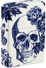 Zippo 46037 Floral Skull Design 60007067 - Zippo/Zippo Lighters