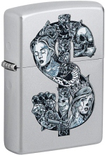 Zippo 46046 205 Tattoo Dollar Design 60006999 - Zippo/Zippo Lighters New for 2024