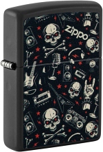 Zippo 46055 218 Grunt Pattern with Skulls 60007008