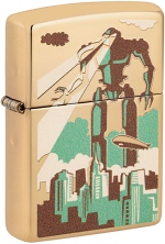 Zippo 46070 254B Robot in City Design 60007023 - Zippo/Zippo Lighters