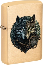 Zippo 46050 204B Wolf Warrior Design 60007003 - Zippo/Zippo Lighters