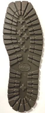 Vibram 1220 Brown Units (pair) 8mm heel 8mm sole