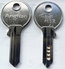 Hook 6112 GC218 - YALE YDC3 ANGLIAN 3 STAR 3* BRASS NP CYL BLANK - Keys/Cylinder Keys - Genuine
