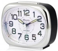 RC040.31 RAVEL ALARM CLOCK BLACK/SILVER - Watch Accessories & Batteries/Watches