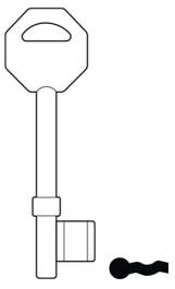 Hook 4501 L416 - B610 L2 GRIDLOCK 2 BLANK - Keys/Mortice Keys