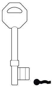 Hook 4503 L418 - B610 R2 GRIDLOCK 1 BLANK - Keys/Mortice Keys