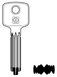 Hook 4527 SILCA ULT1 Dimple Key Blank To Suit Brisant WXM - Keys/Dimple Keys