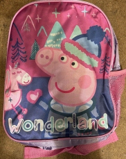 9729 Peppa Pig Winter Wonderland Kids Backpack Bag - Leather Goods & Bags/Holdalls & Bags