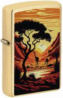 Zippo 46658 60007377 204B Giraffes Design - Zippo/Zippo Lighters New for 2025